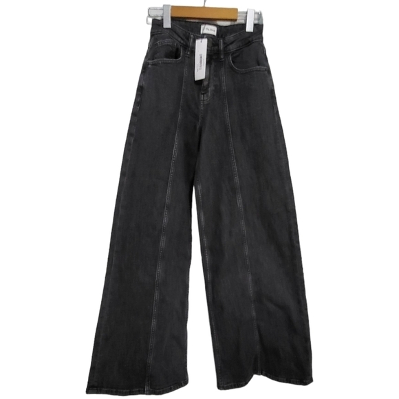 The Drop Frida Jeans Relaxed Carbon Wash Size 24" - Picture 4 of 10